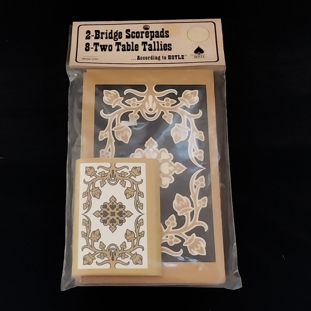 💥💥Vintage New Hoyle Bridge Scorepads & Tally Set, 1979